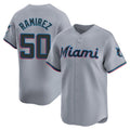 MATTH M.Marlins #50 Agustin Ramirez Player Gray Home Limited Stitched Jerseys