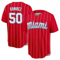 MATTH M.Marlins #50 Agustin Ramirez Player Red City Connect Home Game Stitched Jerseys