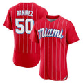 MATTH M.Marlins #50 Agustin Ramirez Player Red City Connect Home Limited Elite Stitched Jerseys