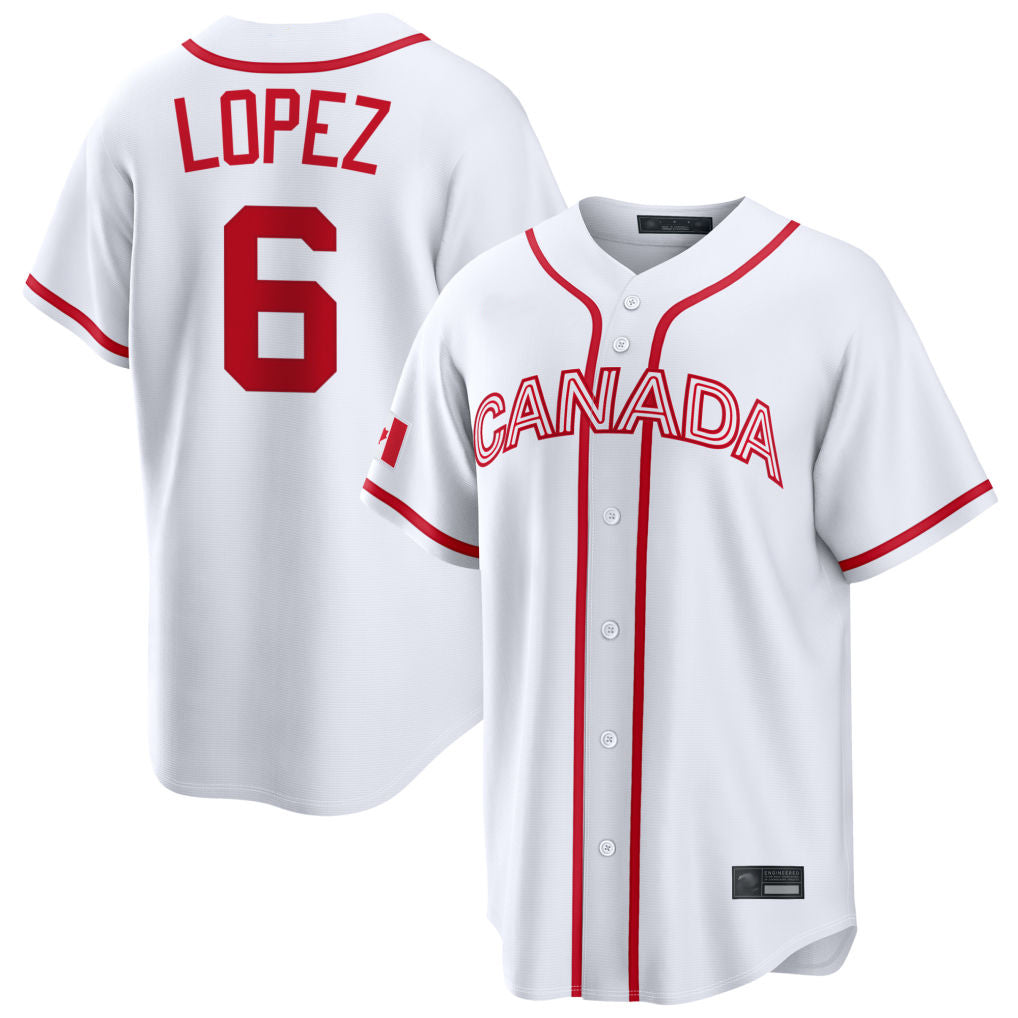 MATTH M.Marlins #6 Otto Lopez Player White 2026 World Classic Home Pick-A-Player Stitched Jerseys