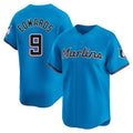 MATTH M.Marlins #9 Xavier Edwards Player Blue Home Limited Stitched Jerseys