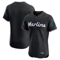 MATTH M.Marlins Blank Player Black Vapor Home Limited Elite Stitched Jerseys