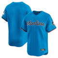 MATTH M.Marlins Blank Player Blue Home Limited Stitched Jerseys