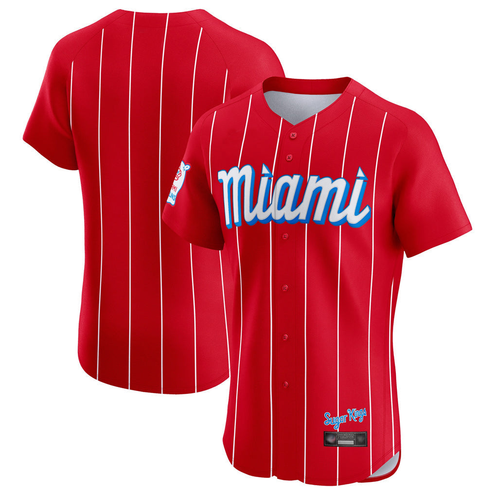 MATTH M.Marlins Blank Player Red City Connect Home Limited Elite Stitched Jerseys
