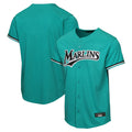 MATTH M.Marlins Blank Player Teal Mitchell & Ness Cooperstown Collection Game Stitched Jerseys