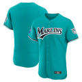 MATTH M.Marlins Blank Player Teal Mitchell & Ness Cooperstown Collection Limited Elite Stitched Jerseys