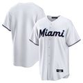 MATTH M.Marlins Blank Player White  Home Game Stitched Jerseys