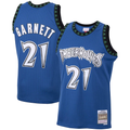 MATTH M.Timberwolves #21 Kevin Garnett Mitchell & Ness Blue Big & Tall 2003-2004 Hardwood Classics Swingman Stitched Jerseys