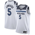 MATTH M.Timberwolves #5 Anthony Edwards White Swingman Stitched Jerseys - Association Edition