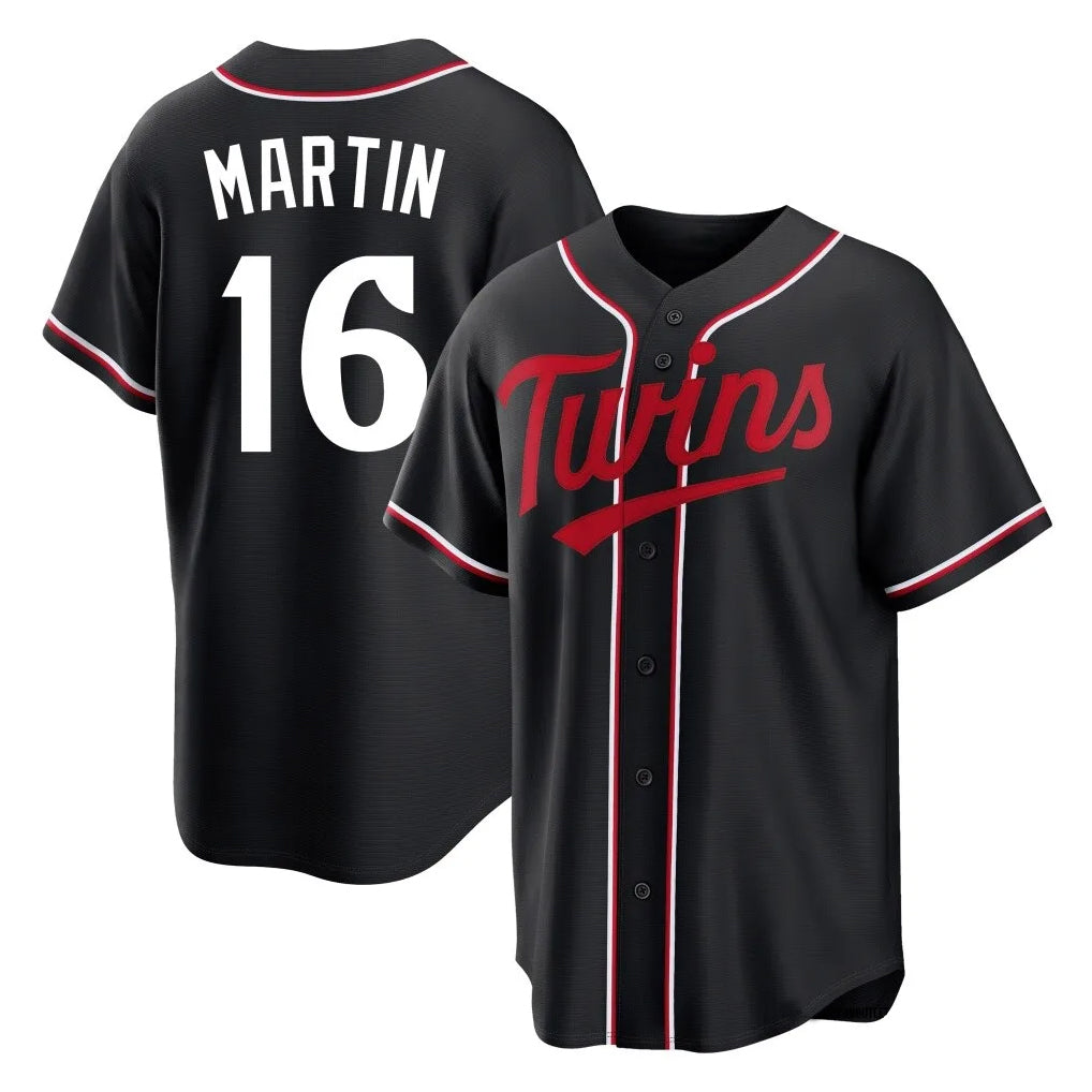 MATTH M.Twins #16 Austin Martin Player Black Fashion Out Home Limited Stitched Jerseys