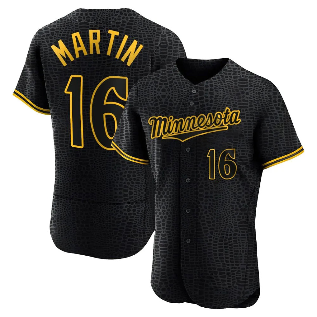 MATTH M.Twins #16 Austin Martin Player Black Snake Skin City Home Limited Elite Stitched Jerseys
