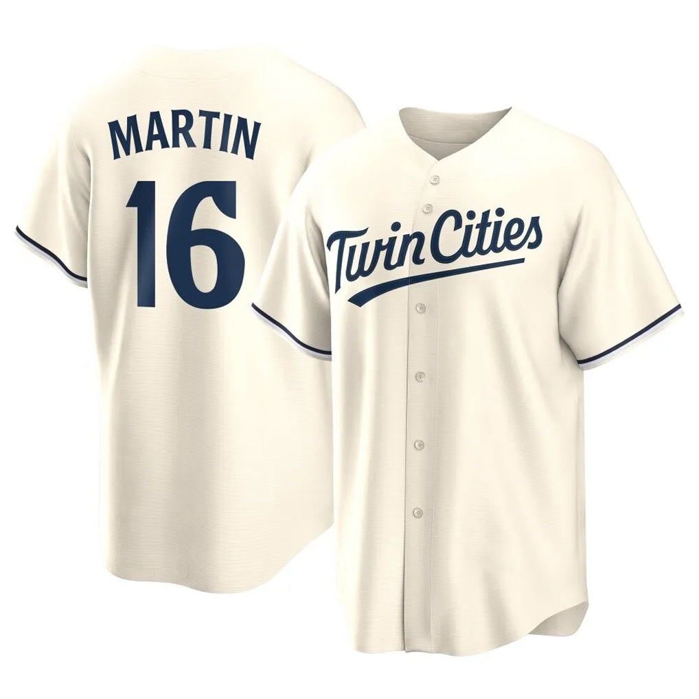 MATTH M.Twins #16 Austin Martin Player Cream Game Limited Home Stitched Jerseys