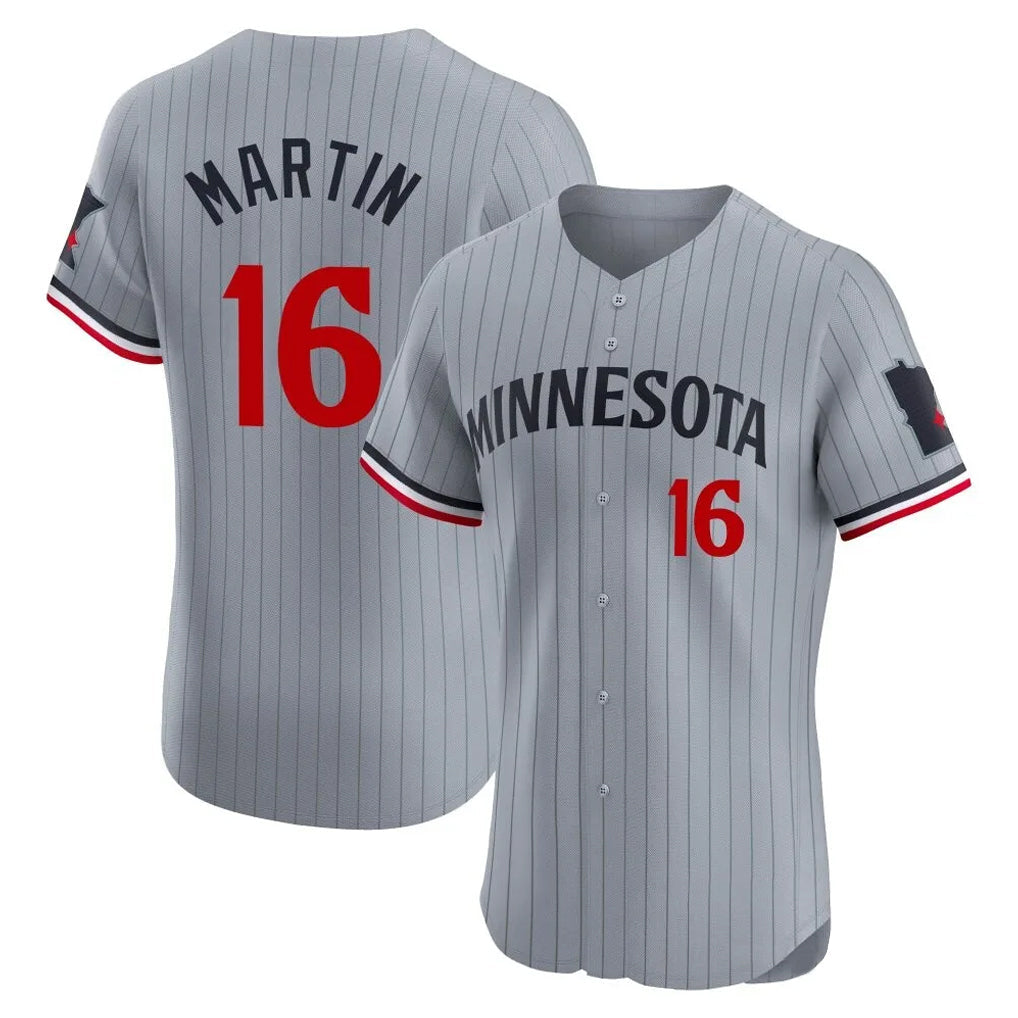 MATTH M.Twins #16 Austin Martin Player Gray Home Limited Elite Stitched Jerseys