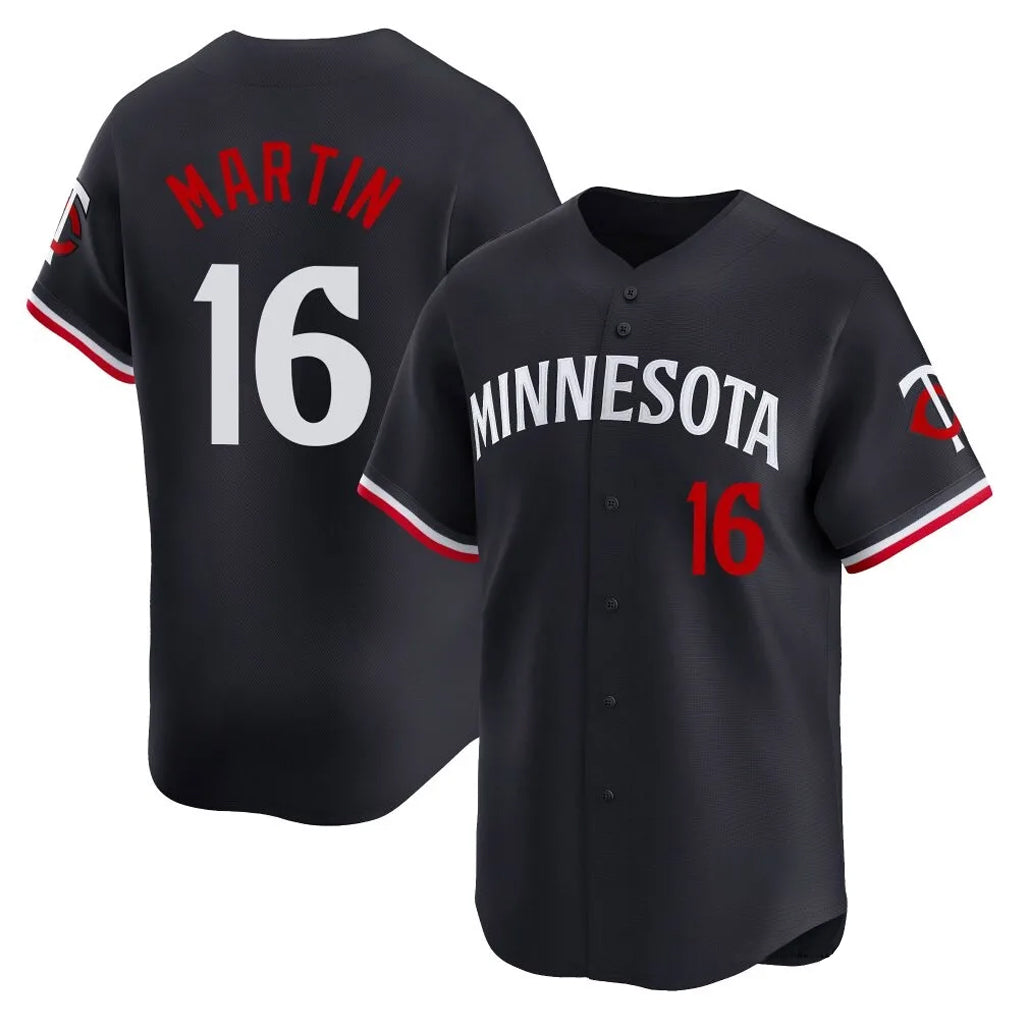 MATTH M.Twins #16 Austin Martin Player Navy Home Limited Stitched Jerseys