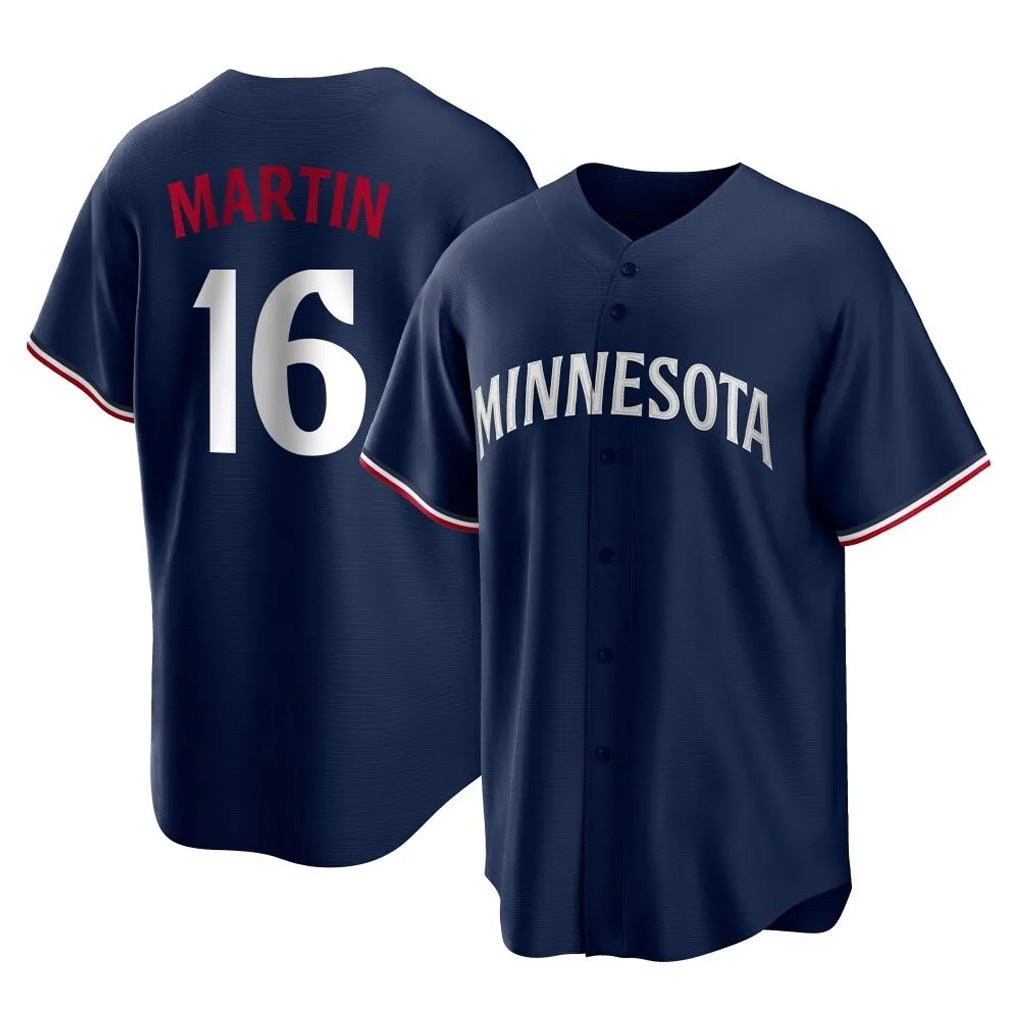 MATTH M.Twins #16 Austin Martin Player Navy Replica Alternate Home Stitched Jerseys