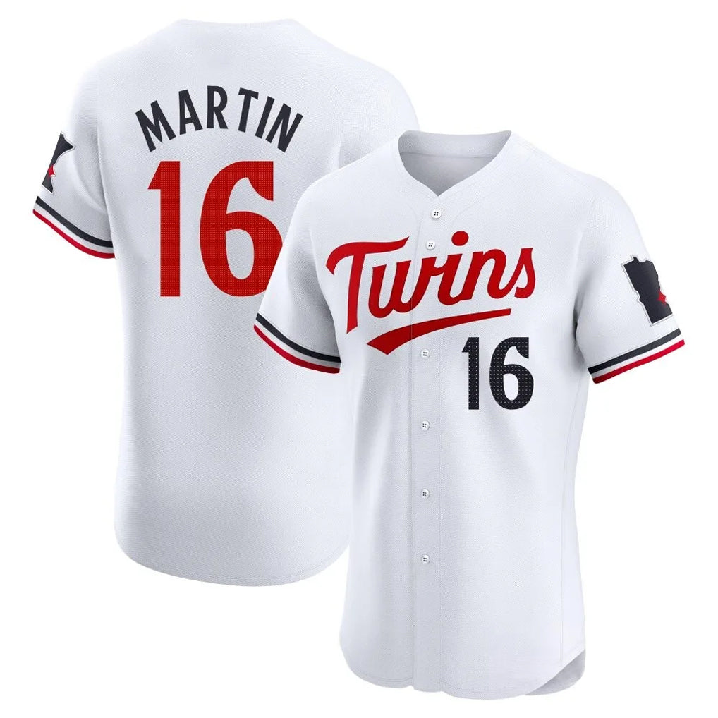 MATTH M.Twins #16 Austin Martin Player White Home Limited Elite Stitched Jerseys