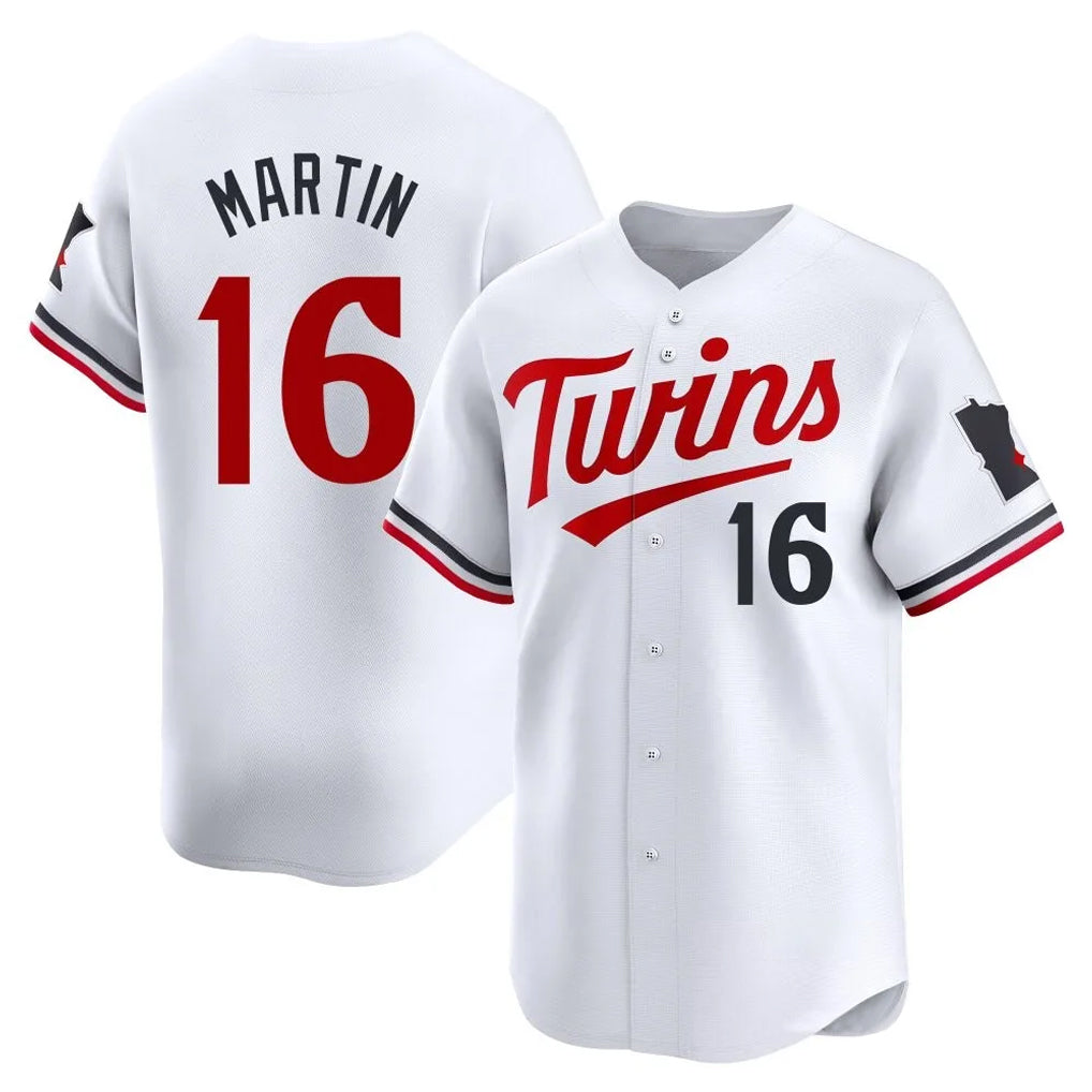 MATTH M.Twins #16 Austin Martin Player White Home Limited Stitched Jerseys