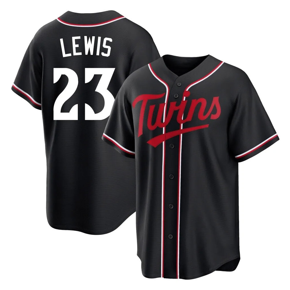 MATTH M.Twins #23 Royce Lewis Player Black Fashion Out Home Limited Stitched Jerseys
