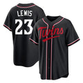 MATTH M.Twins #23 Royce Lewis Player Black Fashion Out Home Limited Stitched Jerseys