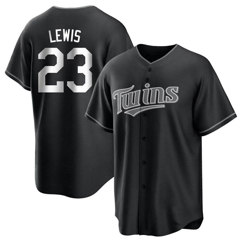 MATTH M.Twins #23 Royce Lewis Player Black Home Game Stitched Jerseys