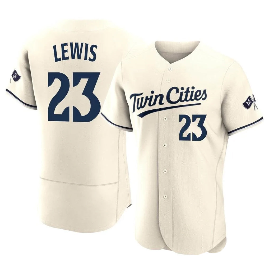 MATTH M.Twins #23 Royce Lewis Player Cream Home Limited Elite Stitched Jerseys