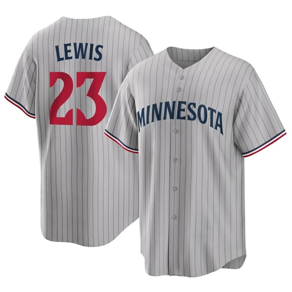 MATTH M.Twins #23 Royce Lewis Player Gray Game Limited Home Stitched Jerseys