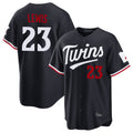 MATTH M.Twins #23 Royce Lewis Player Navy Home Game Stitched Jerseys