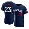 MATTH M.Twins #23 Royce Lewis Player Navy Replica Home Limited Elite Stitched Jerseys
