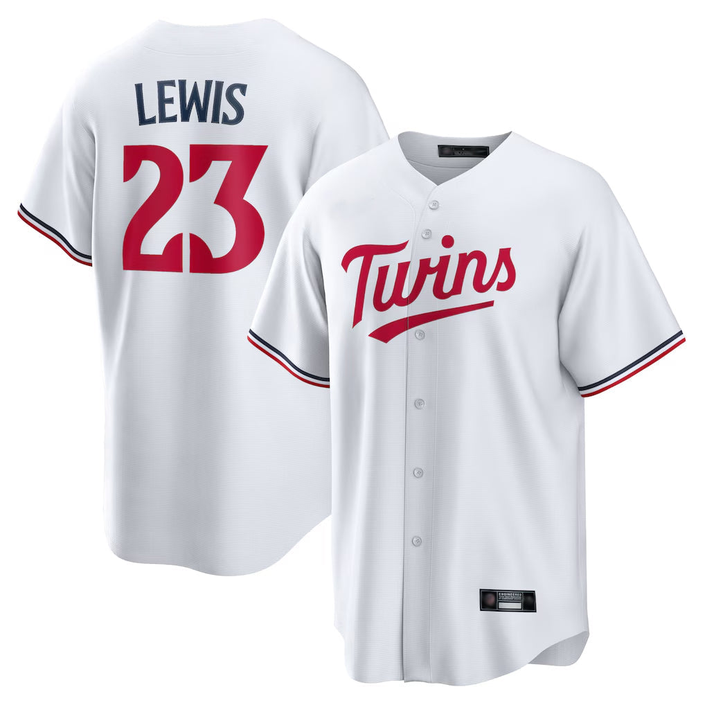 MATTH M.Twins #23 Royce Lewis Player White Home Game Stitched Jerseys