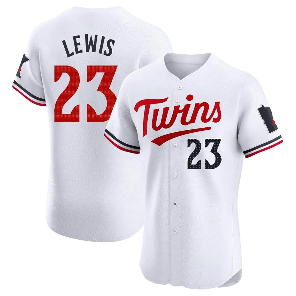 MATTH M.Twins #23 Royce Lewis Player White Home Limited Elite Stitched Jerseys