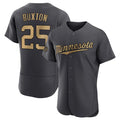 MATTH M.Twins #25 Byron Buxton Player Charcoal All-Star Limited Elite Home Stitched Jerseys