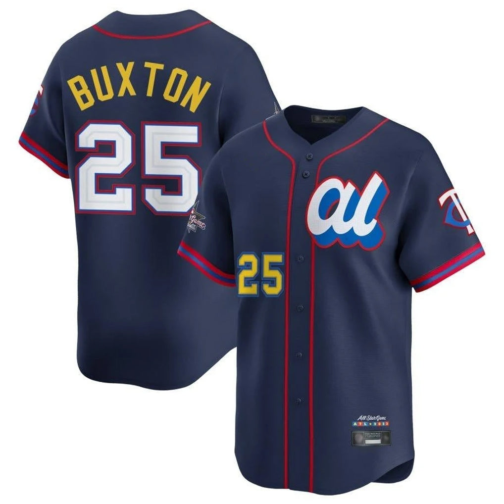 MATTH M.Twins #25 Byron Buxton Player Navy All-star Game Limited Home Stitched Jerseys