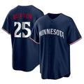 MATTH M.Twins #25 Byron Buxton Player Navy Replica Alternate Home Stitched Jerseys