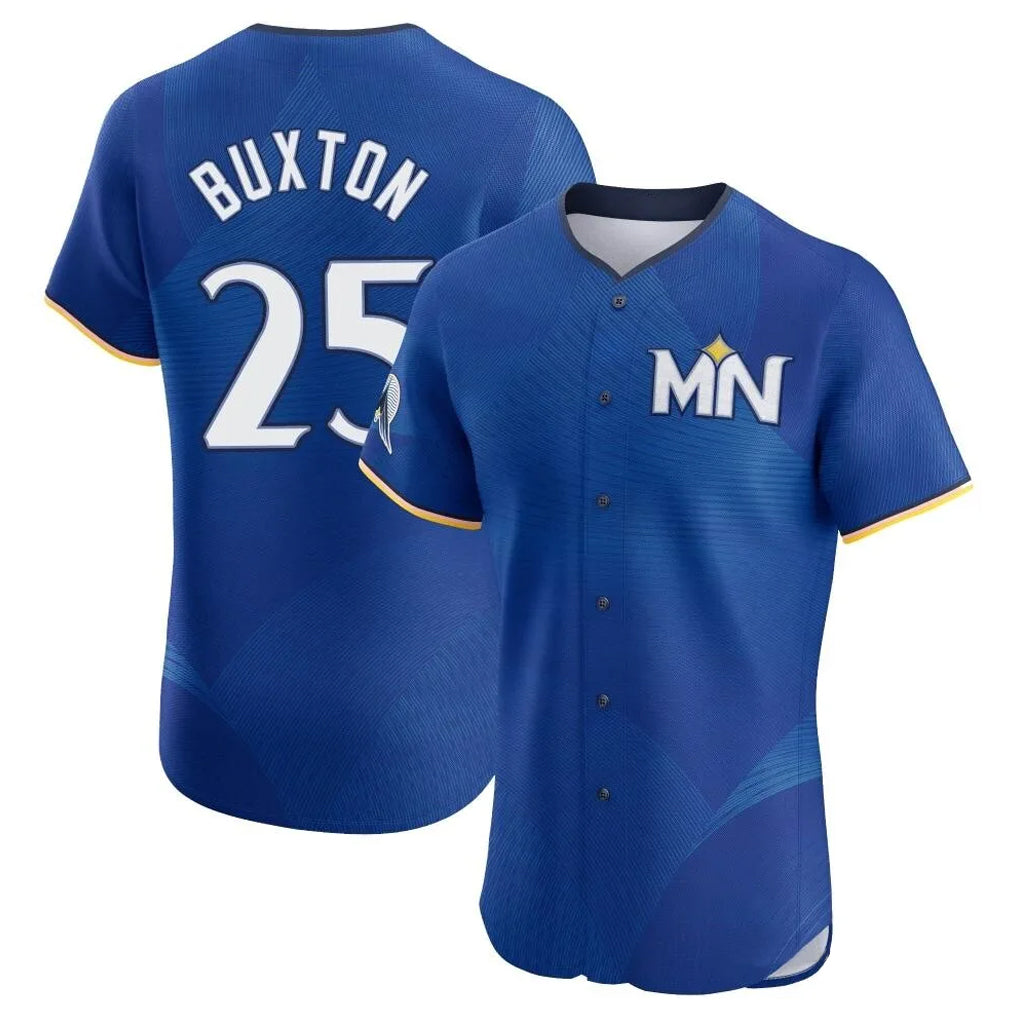 MATTH M.Twins #25 Byron Buxton Player Royal City Connect Limited Elite Home Stitched Jerseys