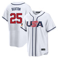 MATTH M.Twins #25 Byron Buxton Player White USA 2026 World Classic Limited Home Stitched Jerseys