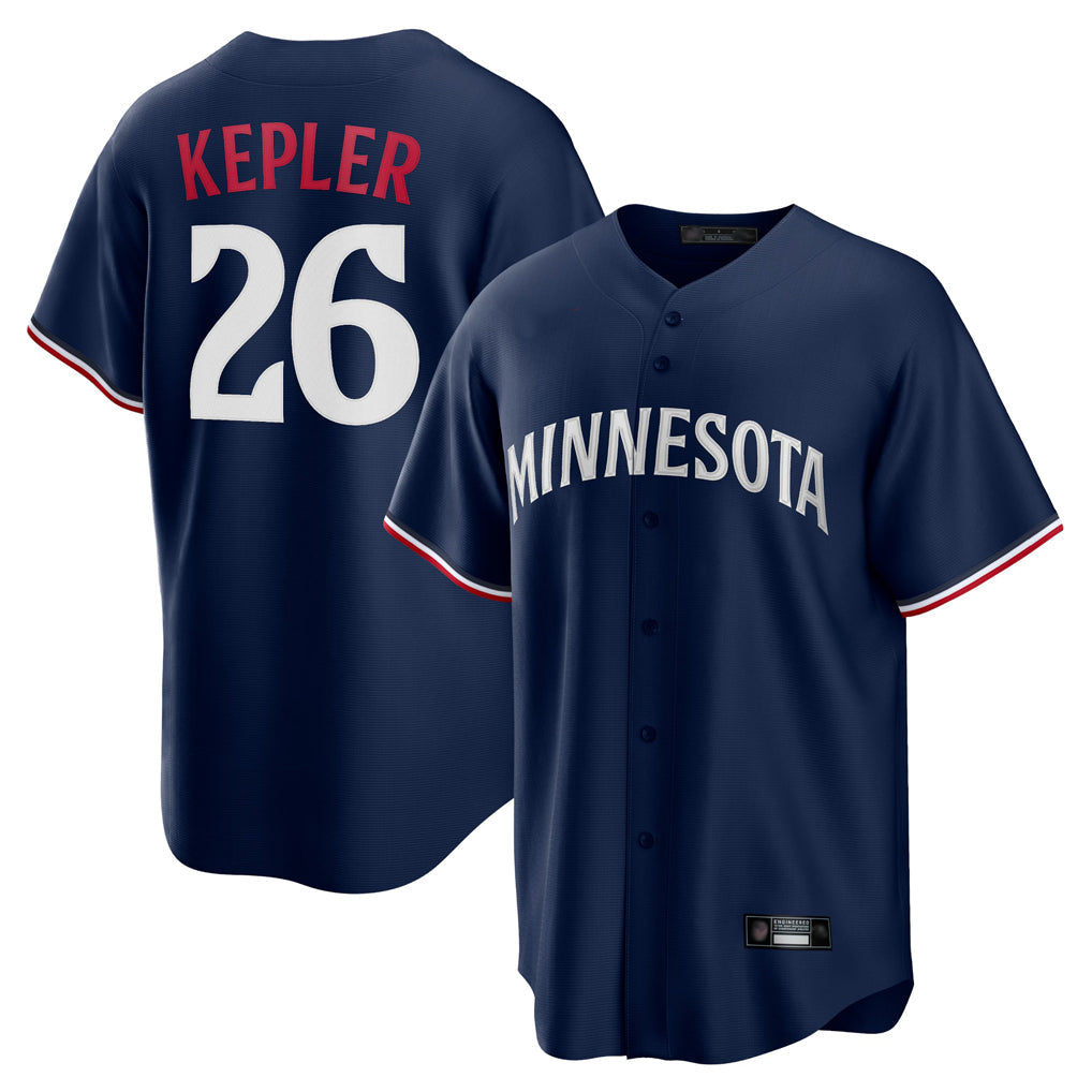 MATTH M.Twins #26 Max Kepler Player Navy Replica Alternate Home Stitched Jerseys