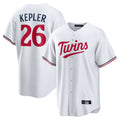 MATTH M.Twins #26 Max Kepler Player White Home Game Stitched Jerseys