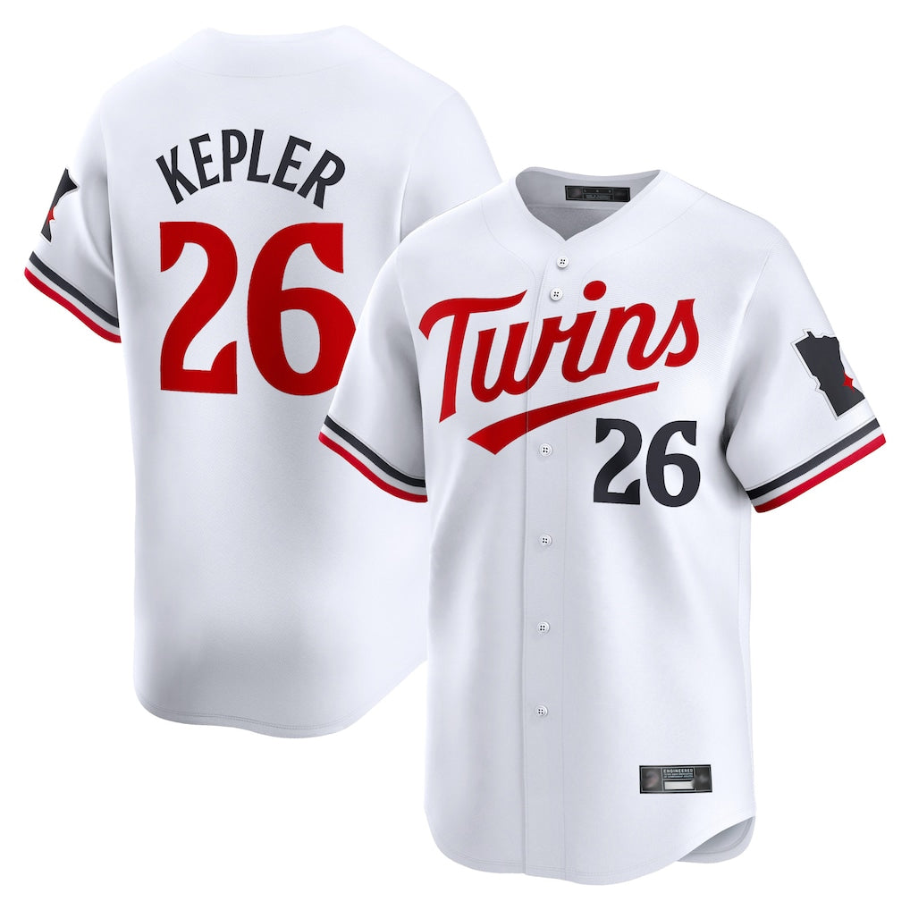 MATTH M.Twins #26 Max Kepler Player White Home Limited Stitched Jerseys