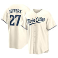 MATTH M.Twins #27 Ryan Jeffers Player Cream Game Limited Home Stitched Jerseys