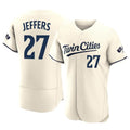 MATTH M.Twins #27 Ryan Jeffers Player Cream Home Limited Elite Stitched Jerseys