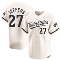 MATTH M.Twins #27 Ryan Jeffers Player Cream Home Limited Stitched Jerseys