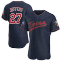 MATTH M.Twins #27 Ryan Jeffers Player Navy 60th Home Limited Elite Stitched Jerseys