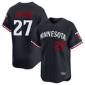 MATTH M.Twins #27 Ryan Jeffers Player Navy Home Limited Stitched Jerseys