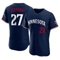 MATTH M.Twins #27 Ryan Jeffers Player Navy Replica Home Limited Elite Stitched Jerseys