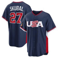 MATTH M.Twins #27 Ryan Jeffers Player Navy USA 2026 World Classic Limited Home Stitched Jerseys
