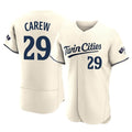 MATTH M.Twins #29 Rod Carew Player Cream Home Limited Elite Stitched Jerseys