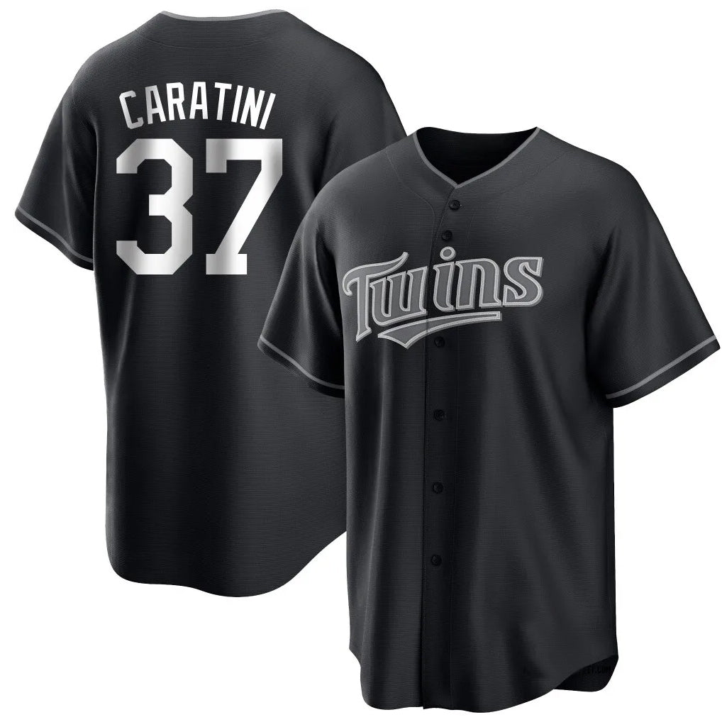 MATTH M.Twins #37 Victor Caratini Player Black Home Game Stitched Jerseys