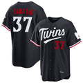 MATTH M.Twins #37 Victor Caratini Player Navy Home Game Stitched Jerseys