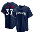 MATTH M.Twins #37 Victor Caratini Player Navy Replica Alternate Home Stitched Jerseys