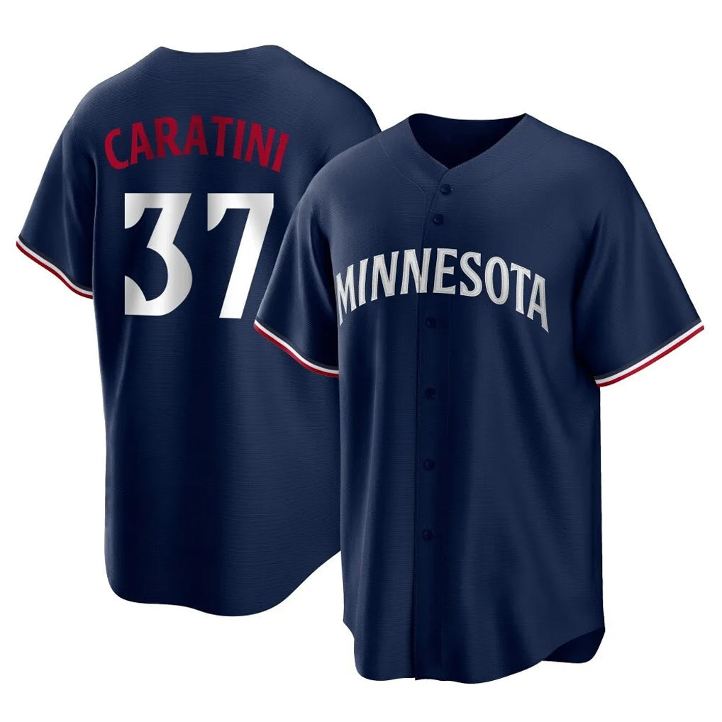 MATTH M.Twins #37 Victor Caratini Player Navy Replica Alternate Home Stitched Jerseys